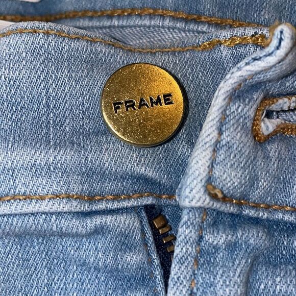 Frame Denim Le High Straight Leg Faux Pear… - Picture 9 of 12